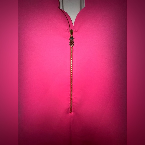 Lilly Pulitzer MIKAYLA scallop hem pink Shift Dress size Large. NWOT. - Picture 4 of 13